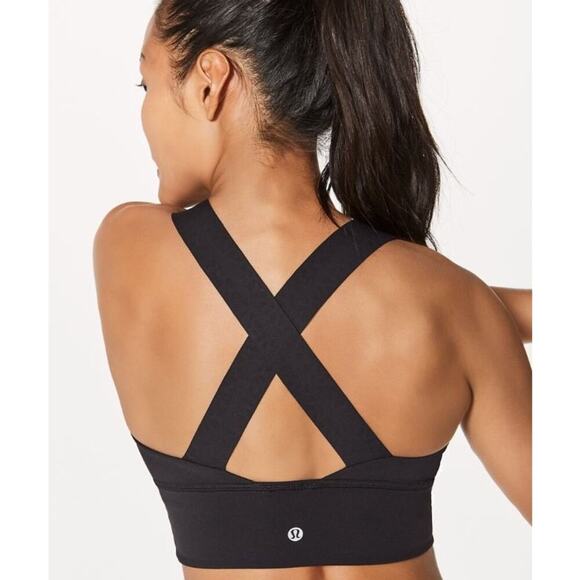 Lululemon Hold Your Form Bra BLK 12 Sports Bra Sz 2 - Picture 6 of 6